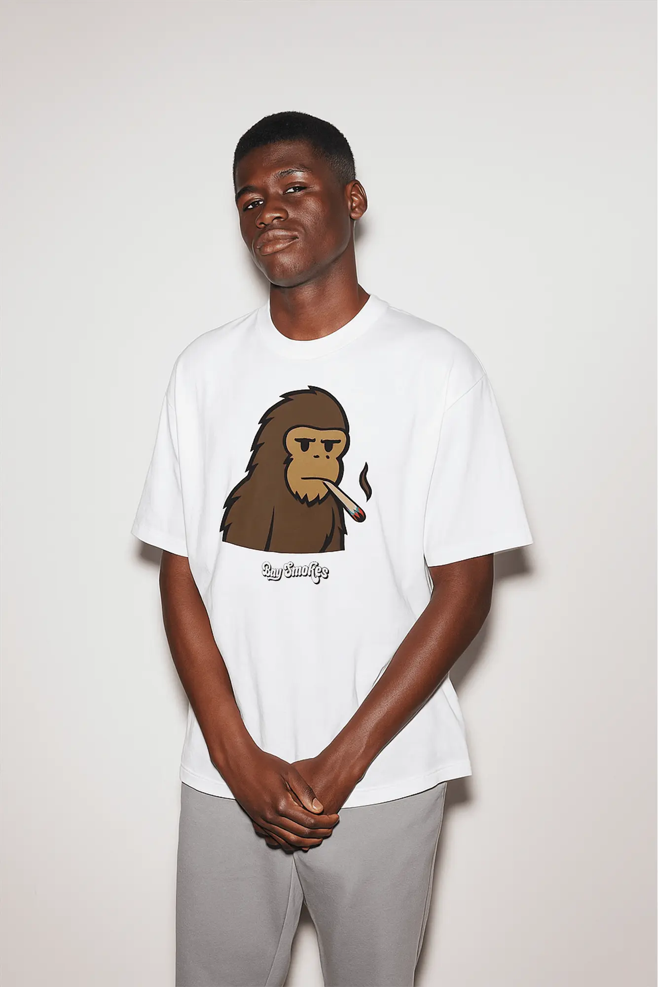 Blazing Ape Tee - White - Image 2